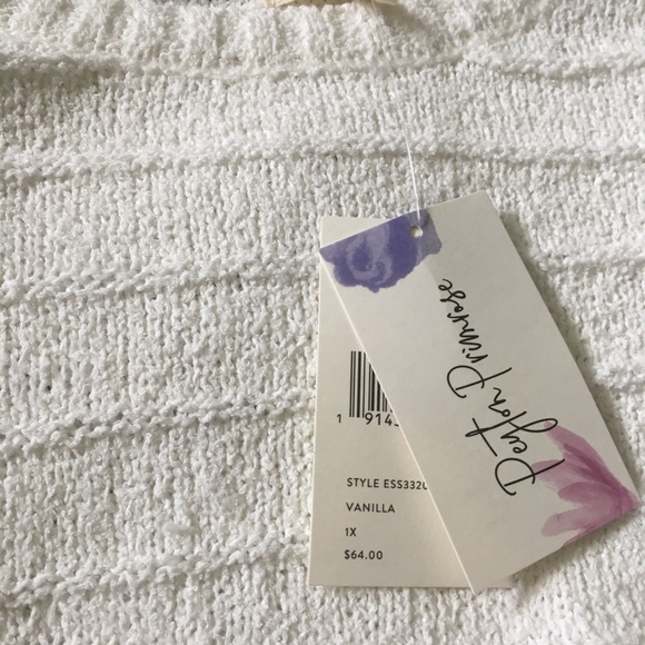 Peyton Primrose blouse/short sleeve sweater 1X - Picture 5 of 7